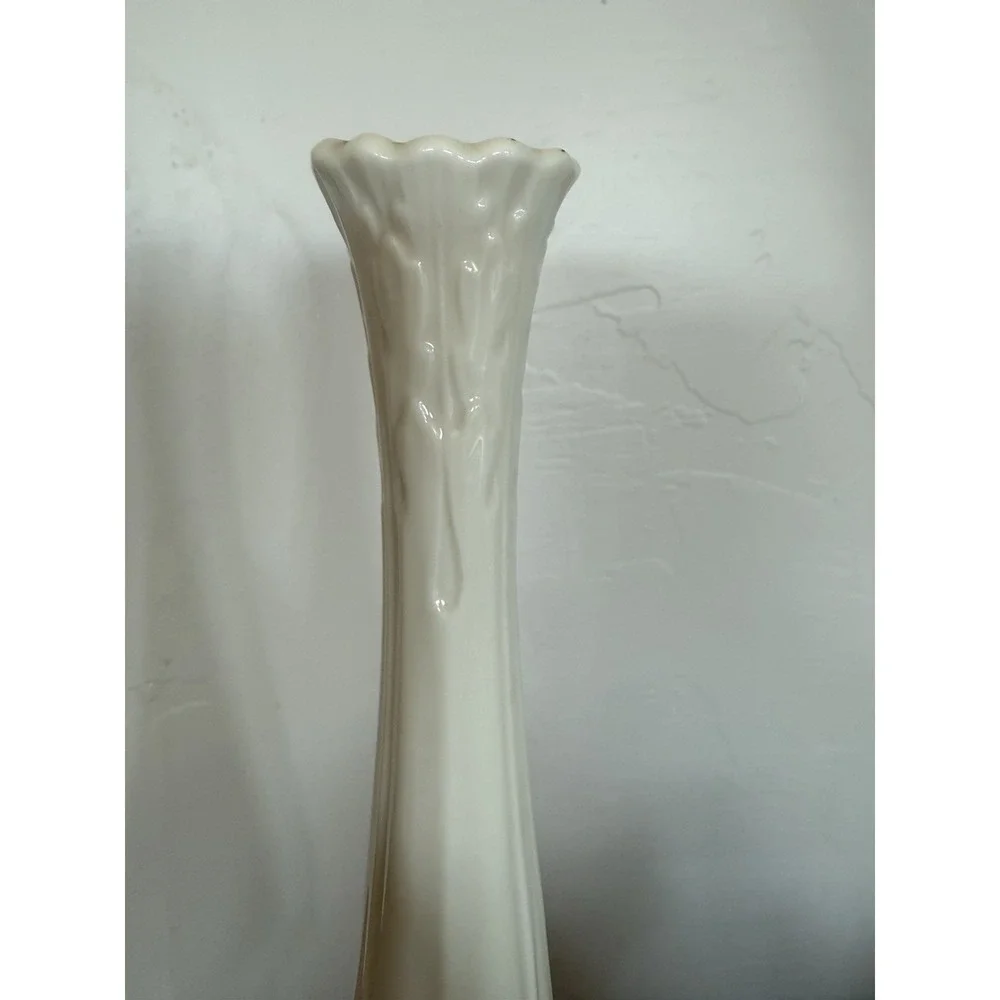 Vintage Lenox Florentine Porcelain‎ Bud Vase Cream Beige 11